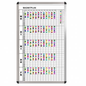 Klassen-Plantafel, 12 Stunden Mo-Fr, für 15 Klassen, 123x77 cm, Klassen-Plantafel, 12 Stunden Mo-Fr, für 15 Klassen, 123x77 cm,